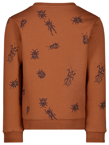 kinder sweater met insecten bruin - 1000029034 - HEMA