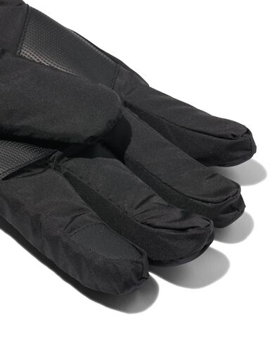heren handschoenen waterafstotend met touchscreen zwart L - 16520133 - HEMA