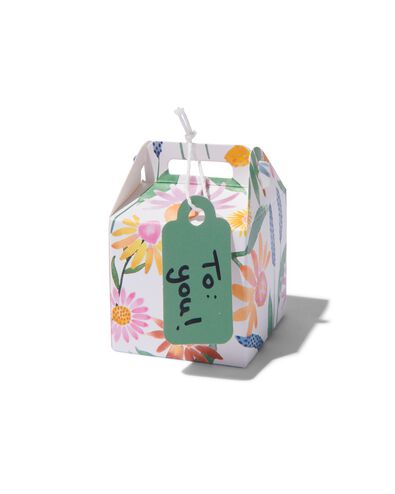 6er-Pack Geschenkschachteln, Pappe, 5 x 5 x 5 cm, Blätter/Blumen - 14700593 - HEMA