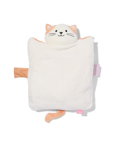 coussin peluche avec plaid chat - 61110432 - HEMA