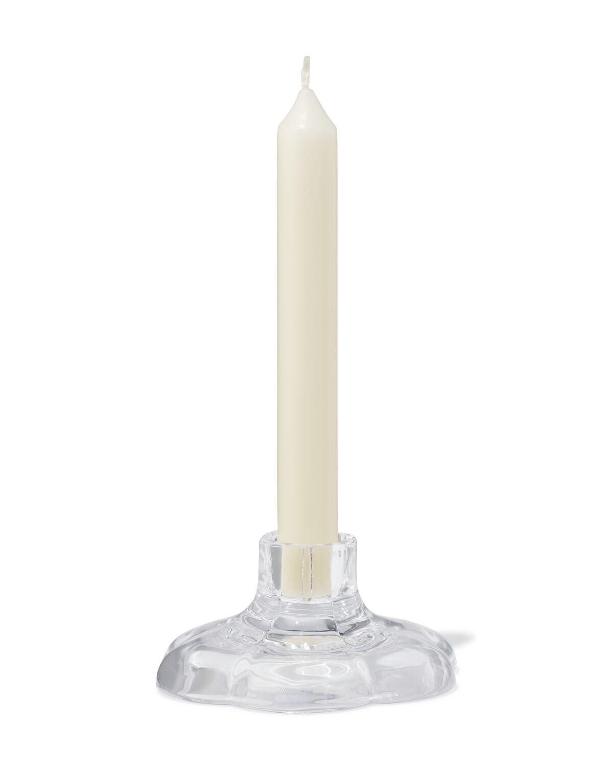 Bougeoir En Verre Hunou – 19 Cm – Transparent – Design Rond – Paris Prix – Neuf