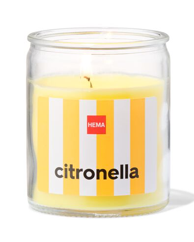 bougie parfum&eacute;e citronnelle dans un verre &Oslash;6.5x8 - 13502928 - HEMA