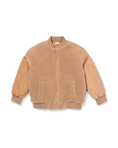 veste bombers enfant teddy marron - 30705516BROWN - HEMA