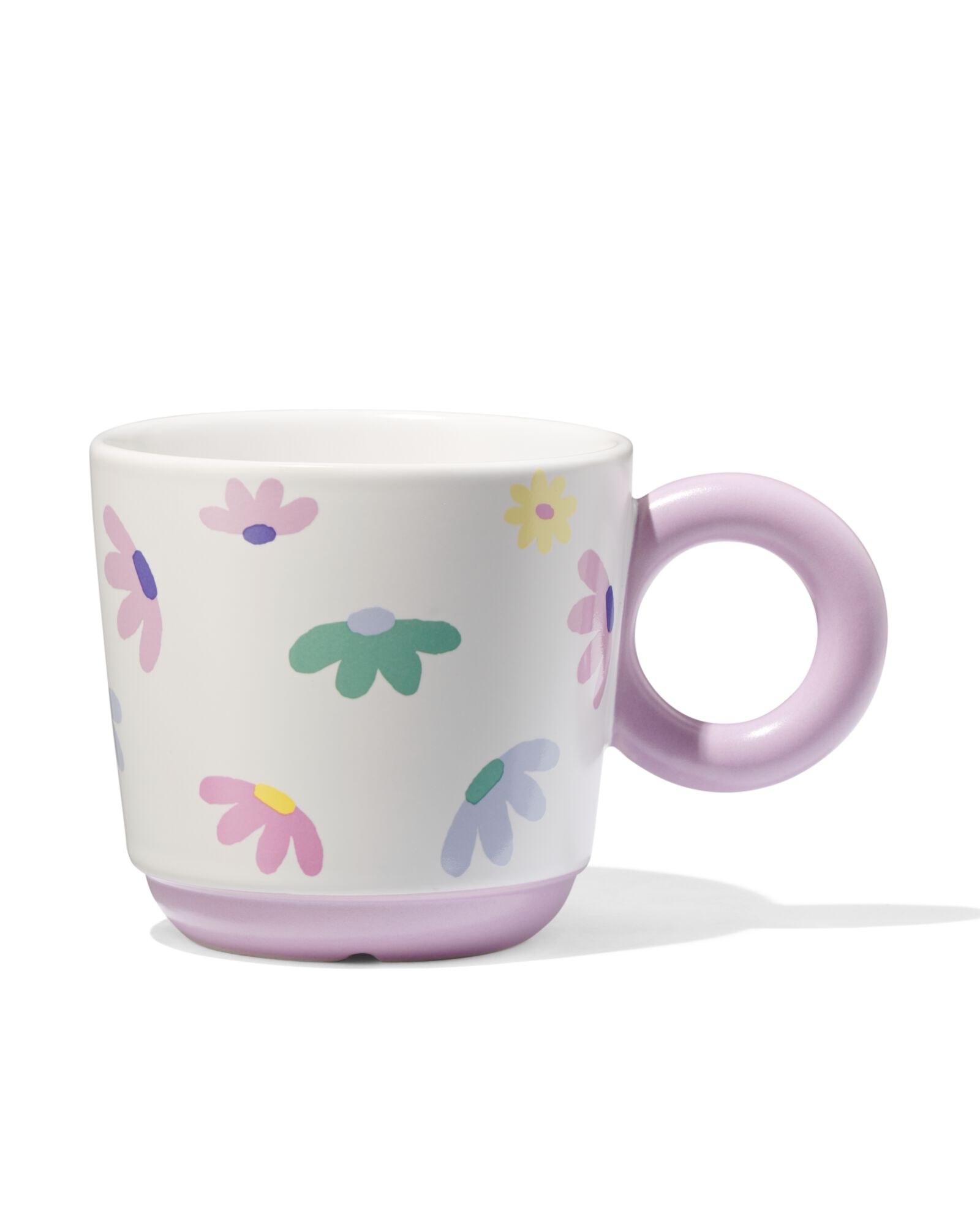 Becher, 280 ml, Keramik, Blume - 61110059 - HEMA