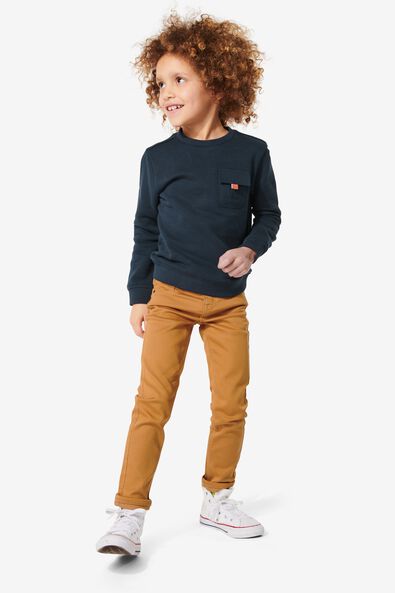pantalon jogdenim enfant modèle skinny marron 98 - 30756665 - HEMA