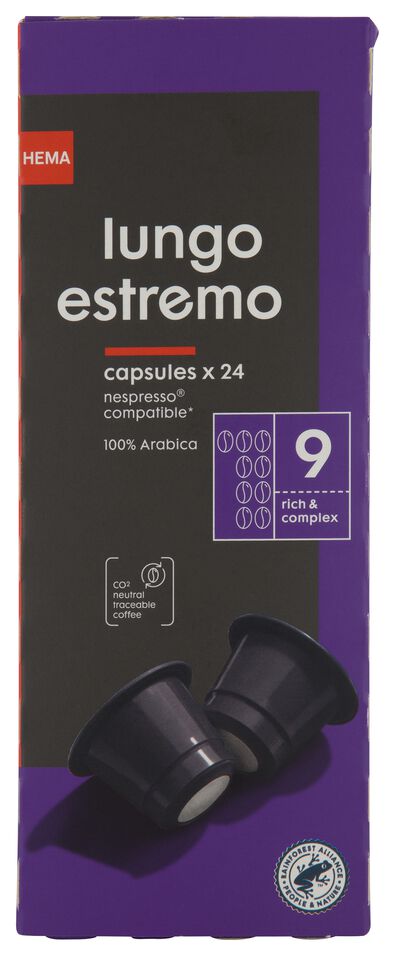 24er-Pack Kaffeekapseln Lungo Estremo - 17180004 - HEMA