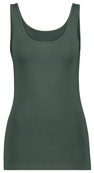dames hemd katoen/stretch groen - 1000028559 - HEMA