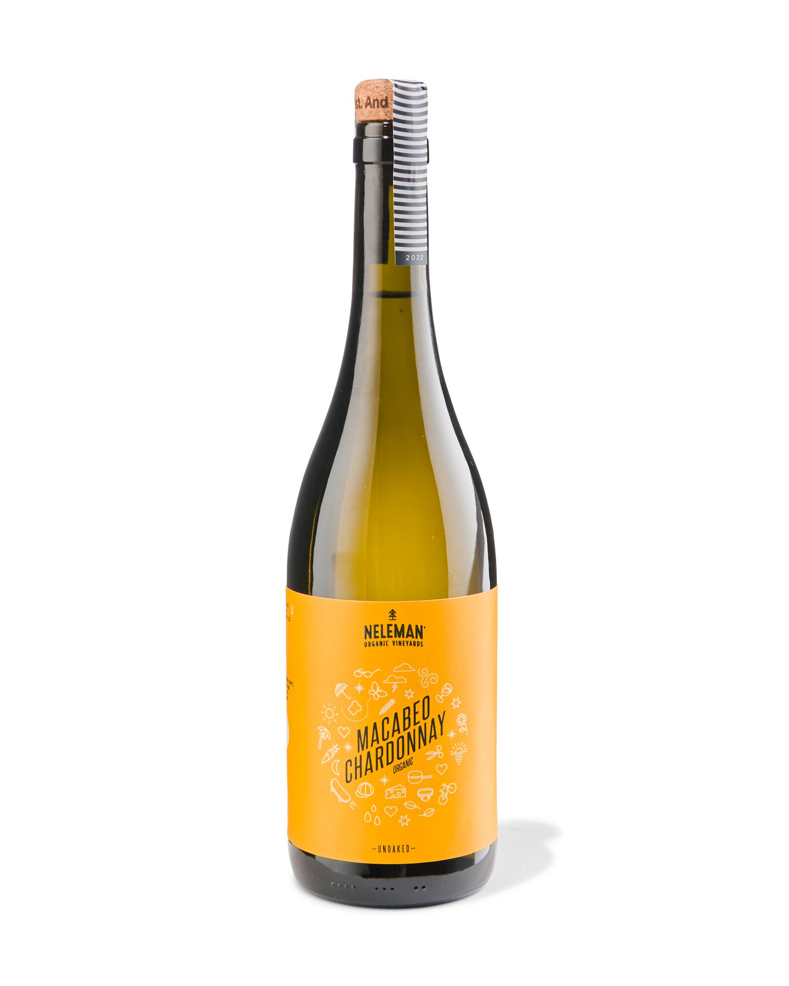 Neleman macabeo chardonnay biologisch 0.75L - 17370110 - HEMA