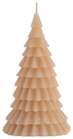kaars kerstboom 16cm lichtroze - 25170092 - HEMA
