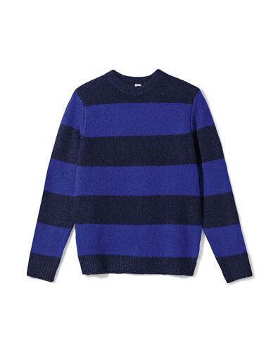 pull homme Jens rayures bleu vif bleu vif - 2170220BRIGHTBLUE - HEMA