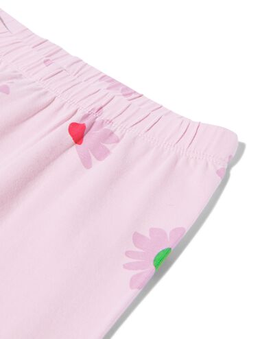 pyjama enfant coton stretch fleurs lilas 110/116 - 23011583 - HEMA