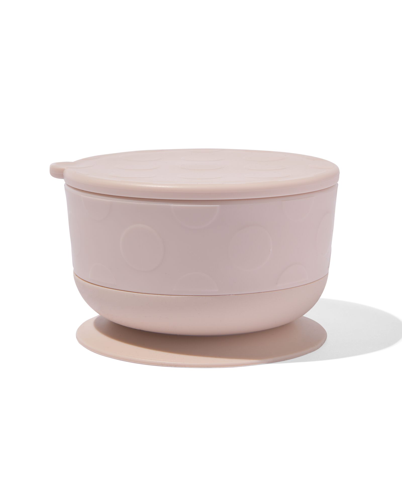 bol avec ventouse amovible et couvercle beige - 33502953 - HEMA