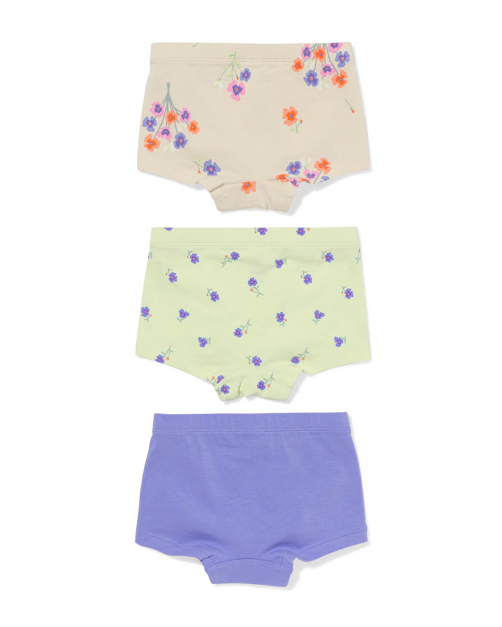 Kinder-Boxershorts Blumen – 3 Stück bunt - 19340270MULTI - HEMA