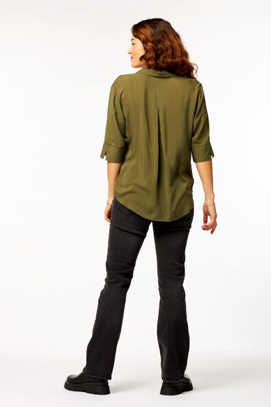 Damen-Bluse olivgrün - 1000022977 - HEMA