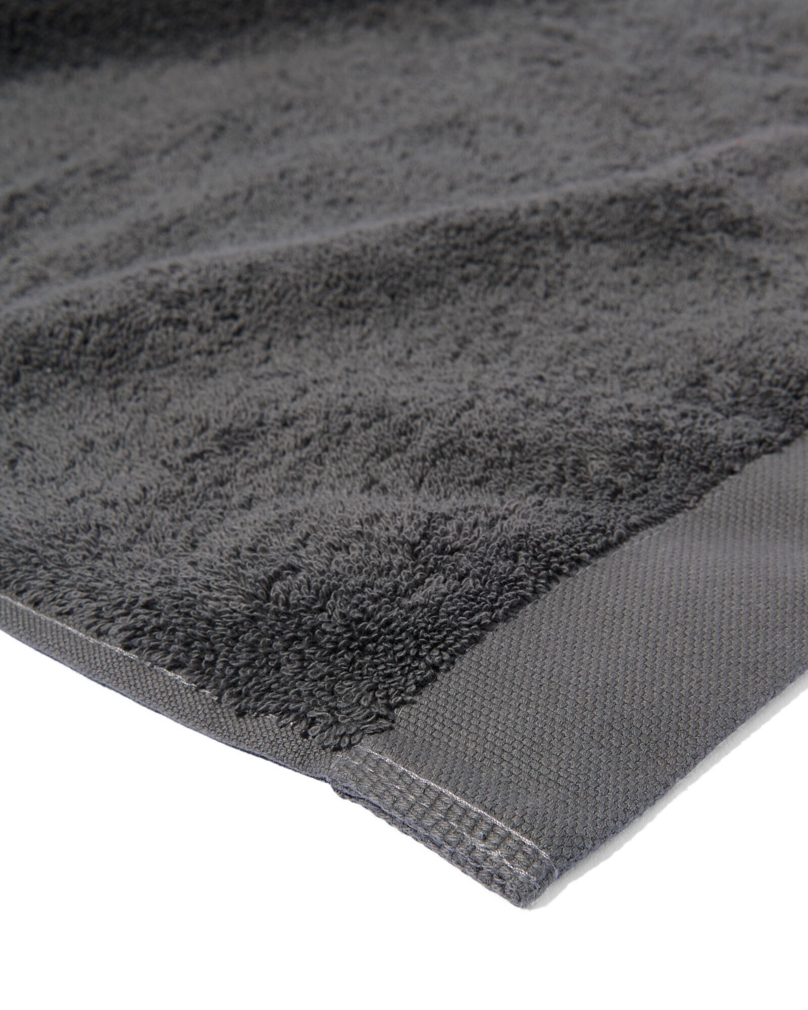 gastendoek - 33 x 50 cm - hotel extra zacht - donkergrijs uni donkergrijs gastendoekje - 5220035 - HEMA