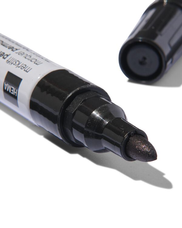 merkstiften permanent zwart - 4 stuks - 14465112 - HEMA