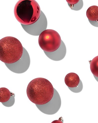 Christbaumkugeln, Set, Rot &ndash; 44 St&uuml;ck - 25100178 - HEMA