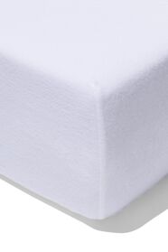 drap-housse molleton boxspring coton/stretch blanc blanc - 1000030402 - HEMA