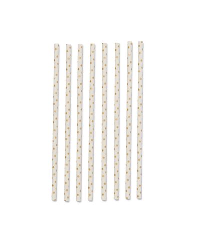 papieren rietjes goud 20cm - 20 stuks - 14280213 - HEMA