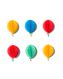 6er-Pack Mini-Papierwaben-Luftballons, selbstklebend, 4.5 cm - 14700682 - HEMA