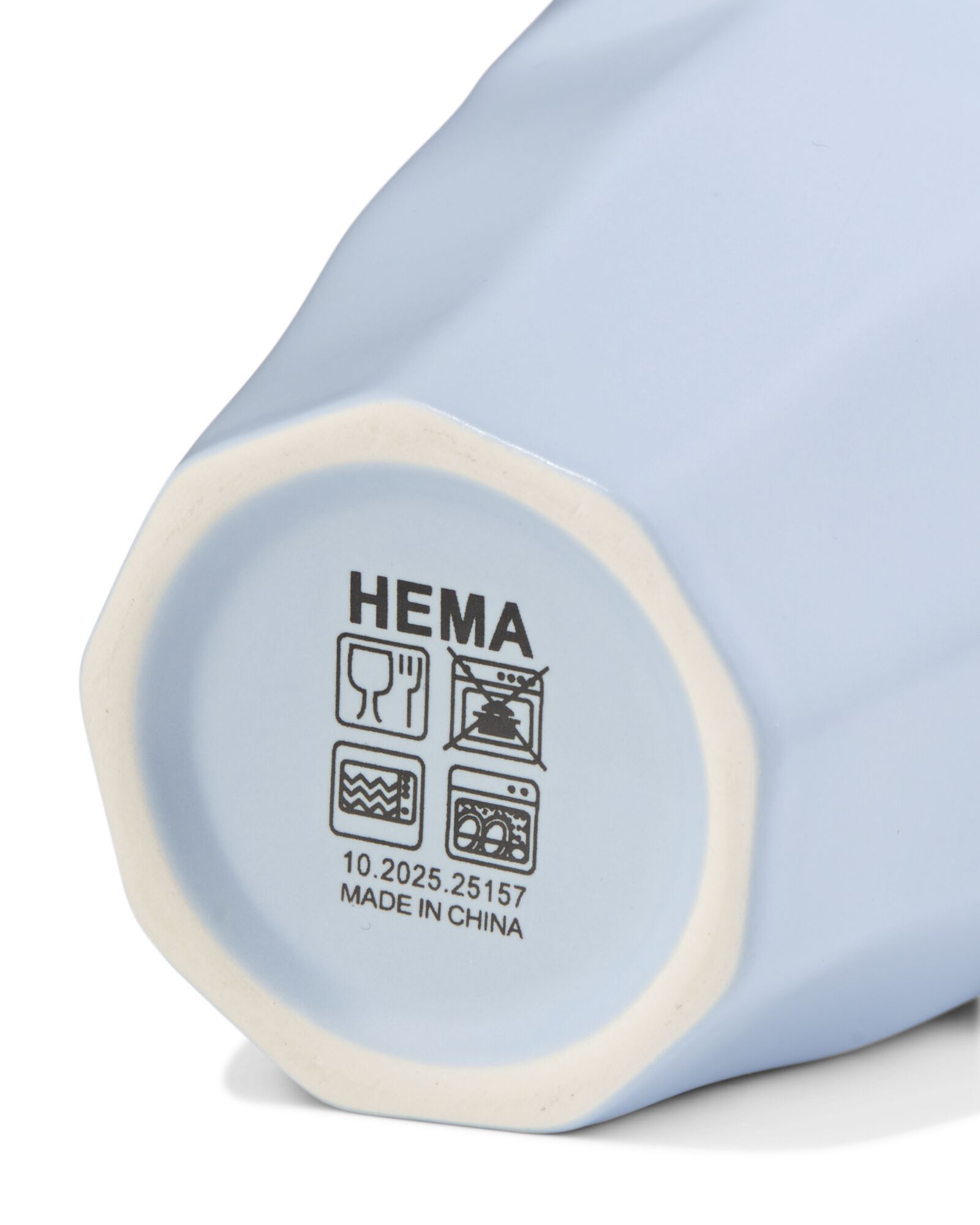 mok 250ml Mirabeau aardewerk mat lichtblauw - 80660330 - HEMA