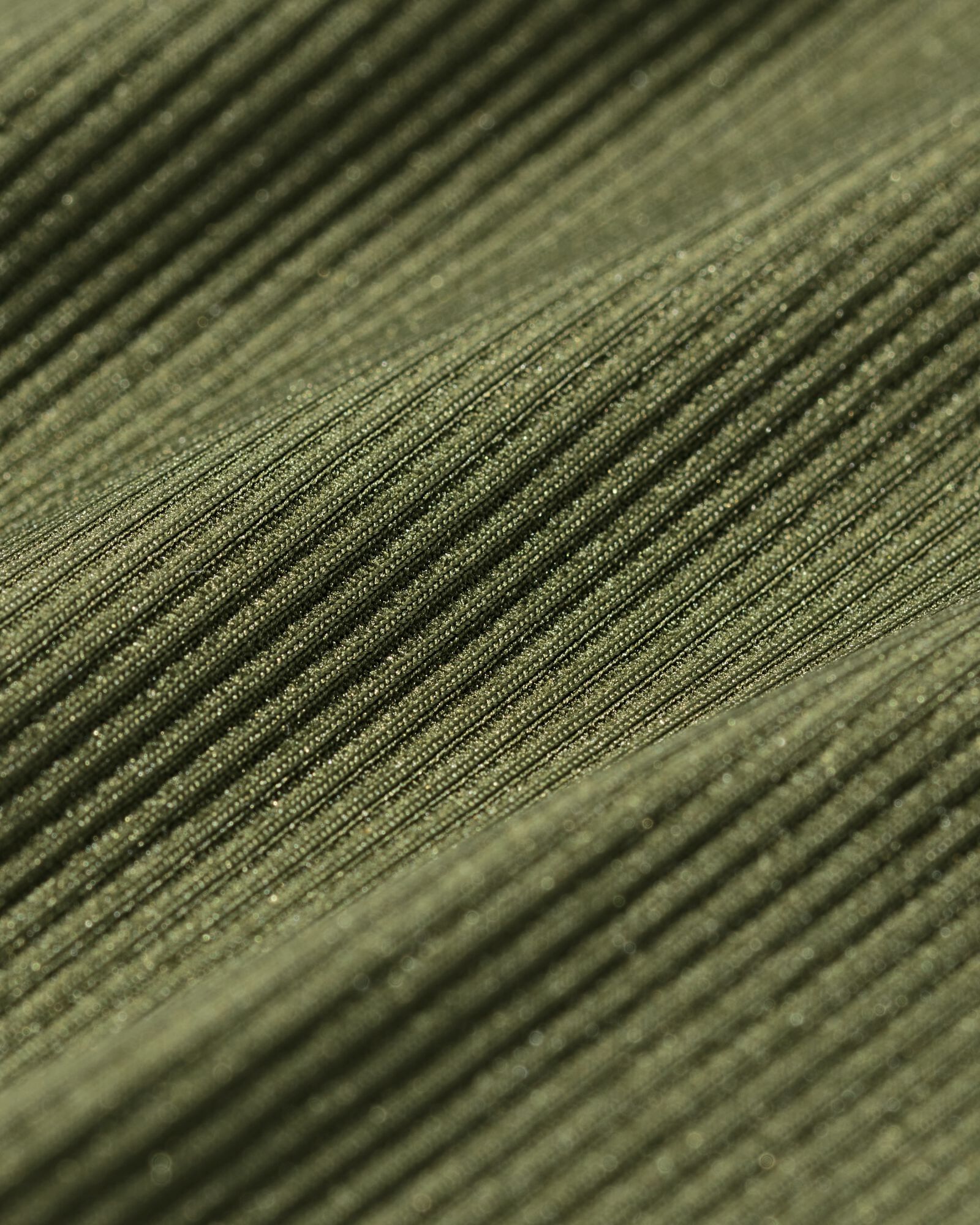 slip femme taille haute microfibre c&ocirc;tel&eacute; confort ultime vert fonc&eacute; - 19602705DARKGREEN - HEMA