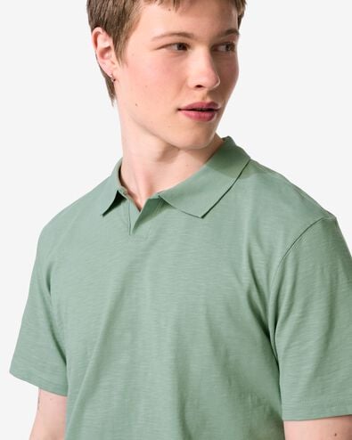 polo homme Jack texture irr&eacute;guli&egrave;re vert marin vert marin - 2179140SEAGREEN - HEMA
