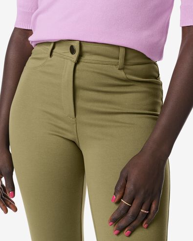 damesbroek Wendel jersey  olijf olijf - 36302930OLIVE - HEMA