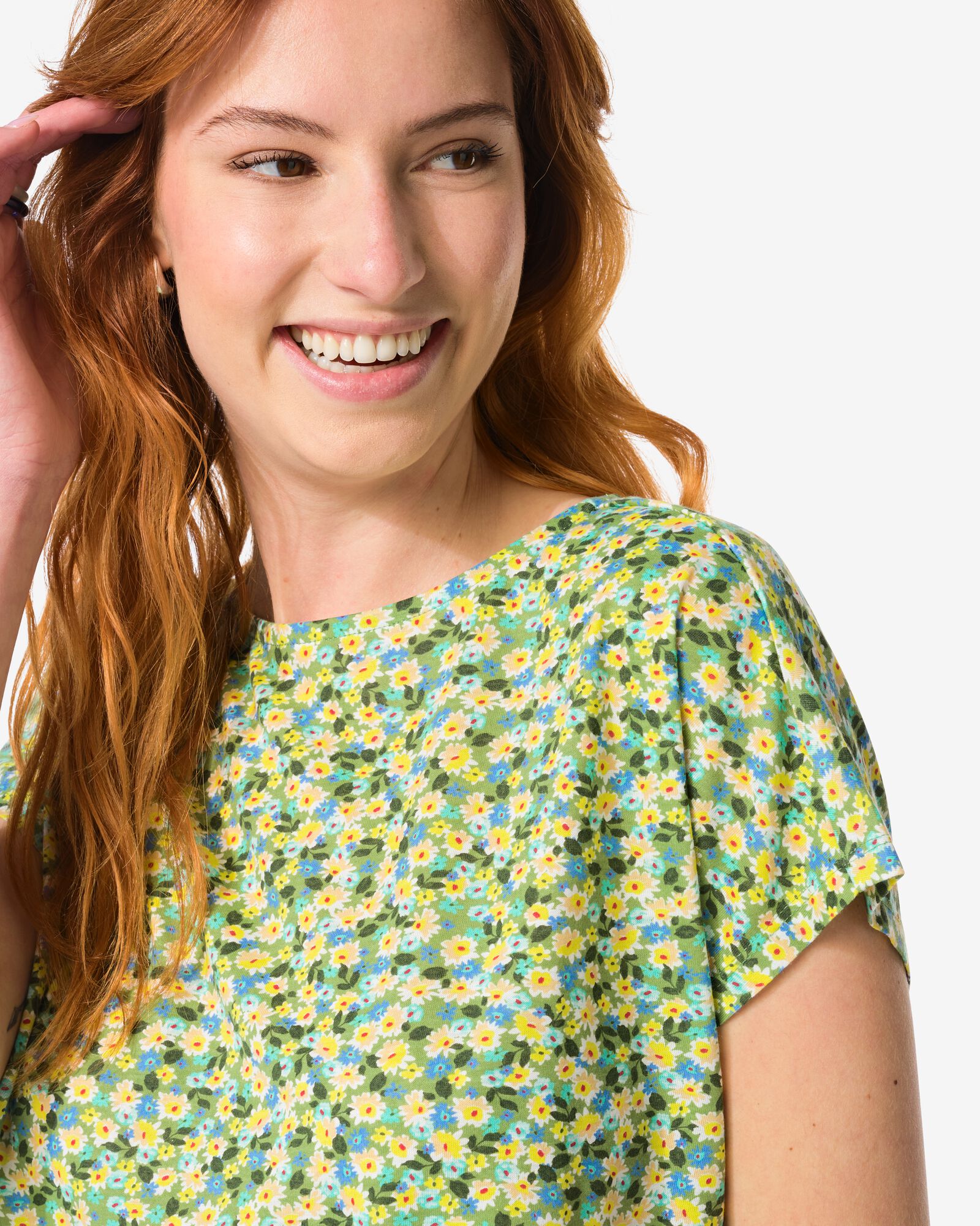 t-shirt femme Amelie fleurs multi - 36350480MULTI - HEMA