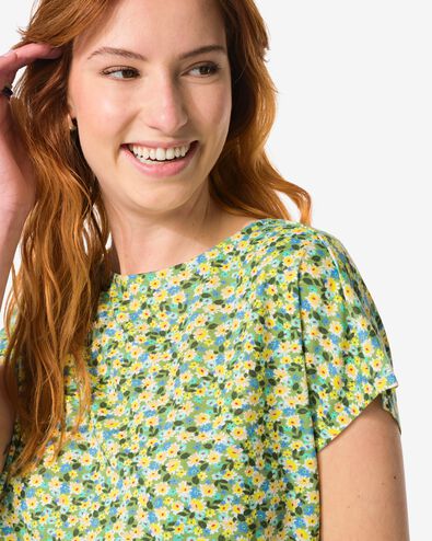 t-shirt femme Amelie fleurs multi - 36350480MULTI - HEMA