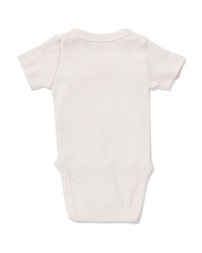 Newborn Mitwachsender Wickelstrampler, gerippt eierschalenfarben eierschalenfarben - 33450520OFFWHITE - HEMA