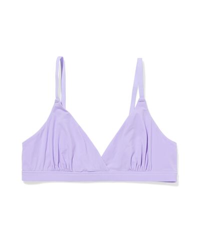 brassi&egrave;re triangle microfibre lavande lavande - 21900083LAVENDER - HEMA