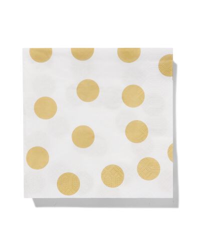 Servietten Goldener Punkt 20 St&uuml;ck  - 14250199 - HEMA
