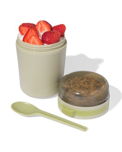 gobelet &agrave; yaourt &agrave; emporter 420 ml vert - 80650274 - HEMA