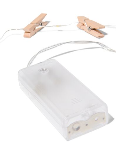 guirlande lumineuse 3,25m avec 20 lumi&egrave;res et 19 clips paillette - 60320006 - HEMA