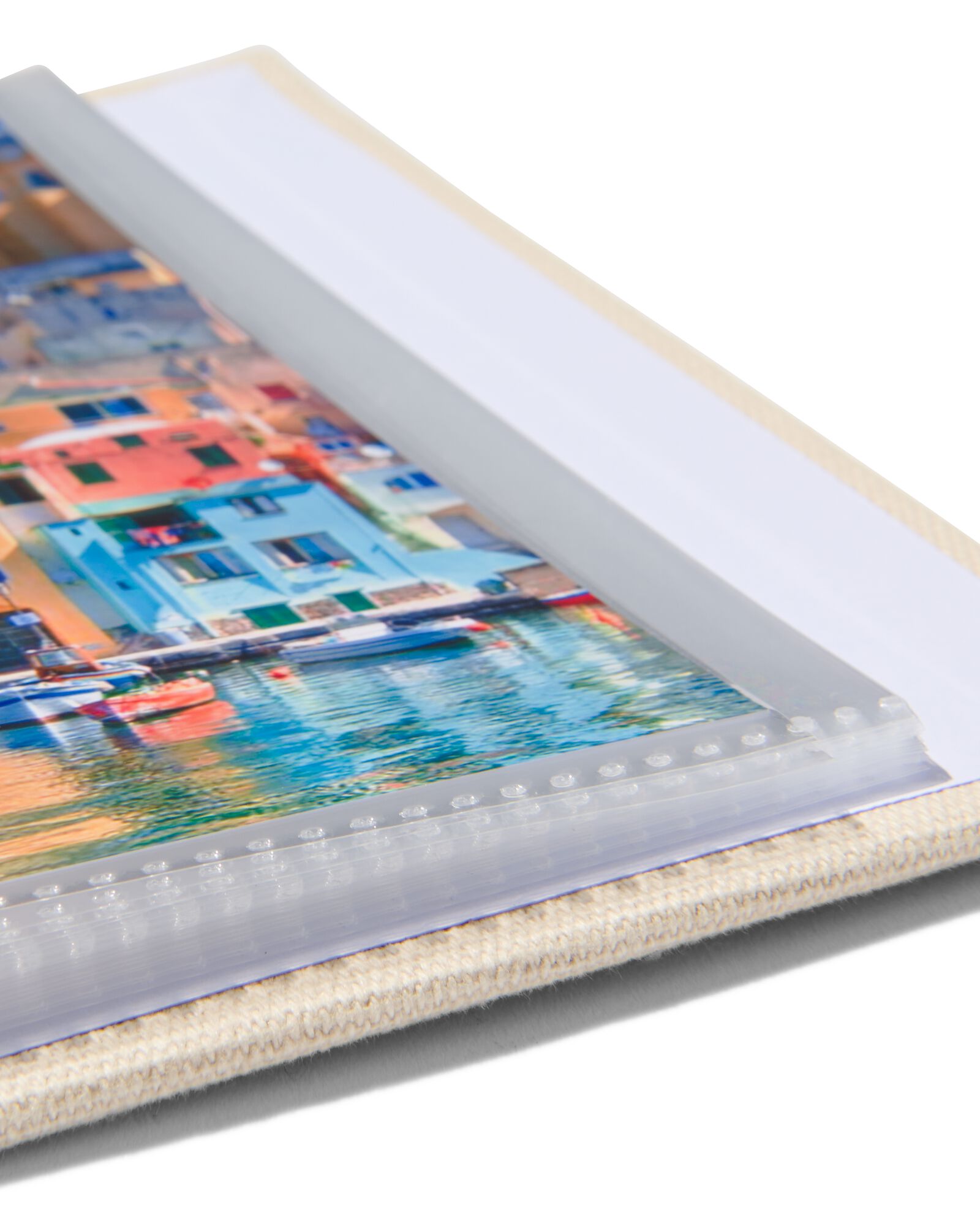 Einsteckalbum, 13 x 17 cm, Leinen, ecru - 14650208 - HEMA