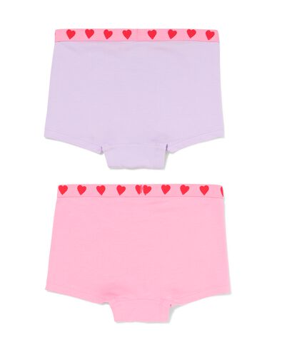 kinderboxers hartje - 2 stuks rosa rosa - 19302060PINK - HEMA