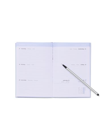 agenda scolaire 2026-2027 12,5x18cm bleu basique - 14505642 - HEMA