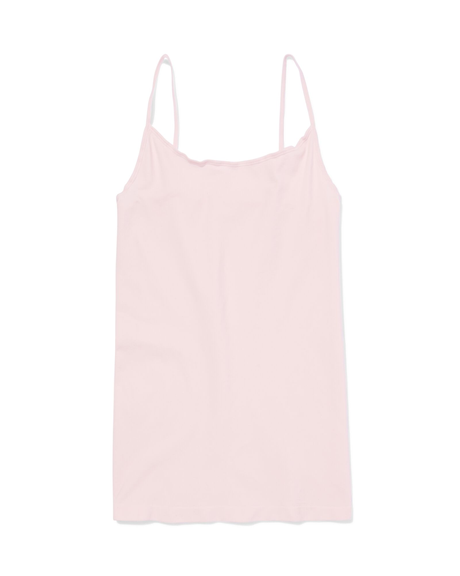 d&eacute;bardeur femme sans couture microfibre bretelles spaghetti rose p&acirc;le rose p&acirc;le - 19602993LIGHTPINK - HEMA