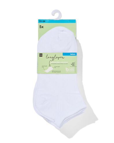 Kinder-Kurzs&ouml;ckchen mit Baumwolle &ndash; 5 Paar wei&szlig; wei&szlig; - 1000002036 - HEMA