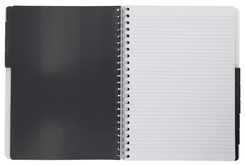 cahier à spirale 10-en-1 A4 ligné/quadrillé 10mm - 14130015 - HEMA