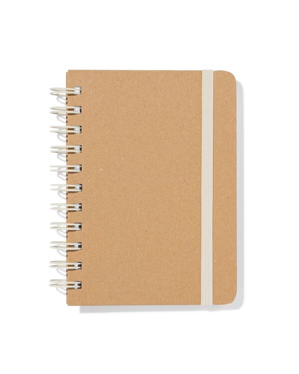 notitieboek A6 gelinieerd kraft - 14120124 - HEMA
