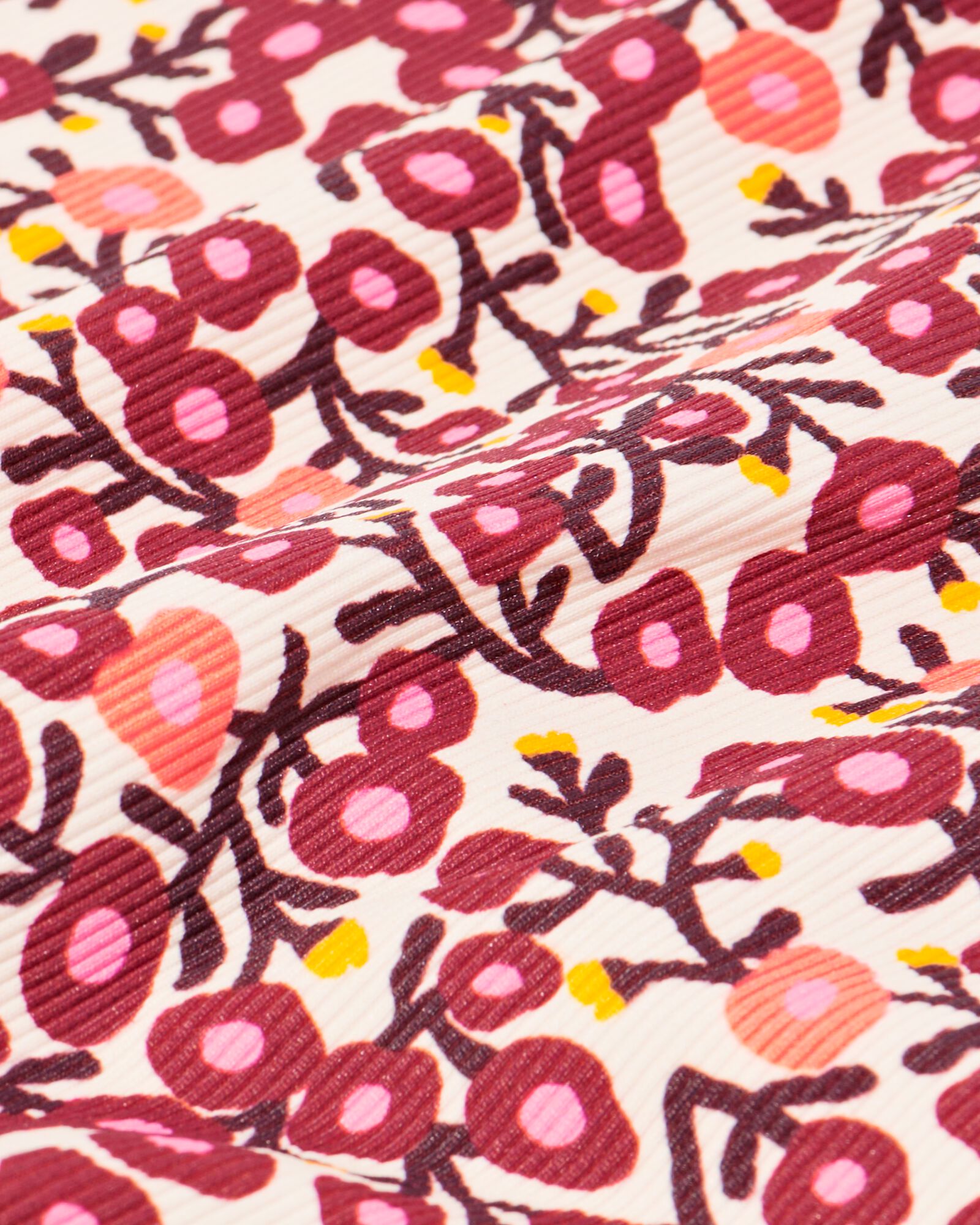 damesbikinibroekje rib bloemen  multi - 22351960MULTI - HEMA