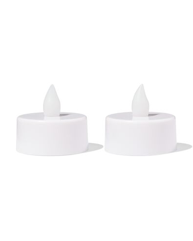 bougies chauffe-plat led blanc - 25510040 - HEMA