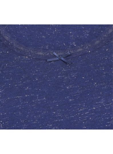 t-shirt de nuit femme bleu foncé bleu foncé - 1000015497 - HEMA