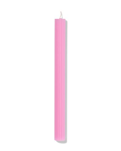 bougie longue ⌀2,2x24cm nervur&eacute;e rose clair - 13504213 - HEMA