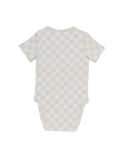 baby meegroei body LENZING&trade; ECOVERO&trade; rib blokken blauw blauw - 33304660BLUE - HEMA