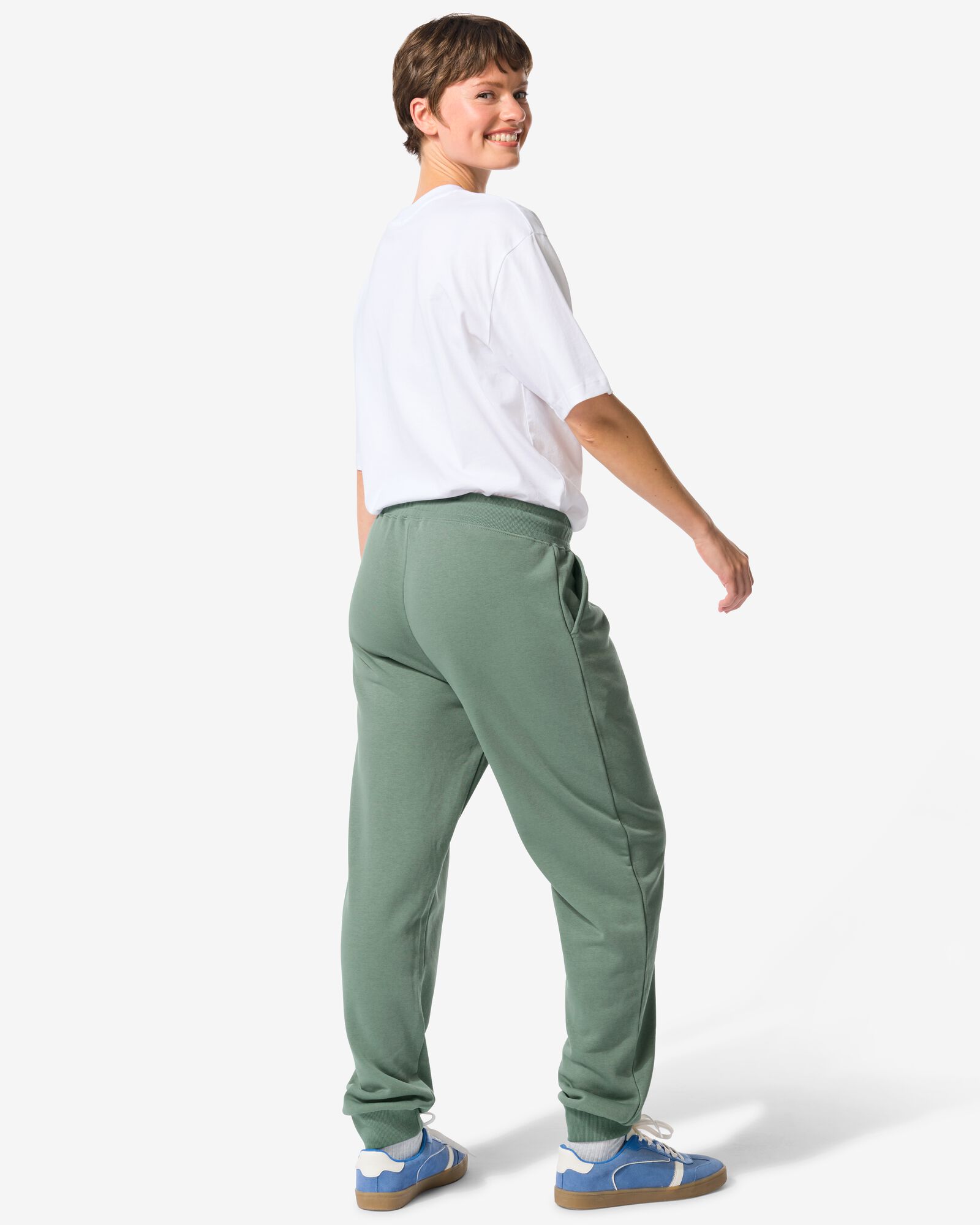 dames sweatbroek middengroen middengroen - 23401380MIDGREEN - HEMA