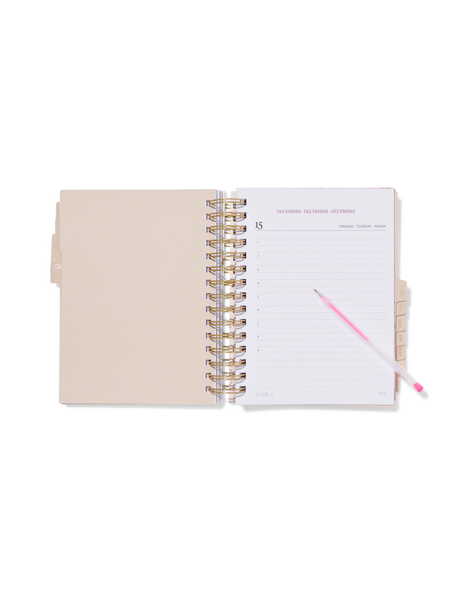 agenda scolaire sassy me 2026-2027 18x21,7x3,5cm lunes - 14505656 - HEMA