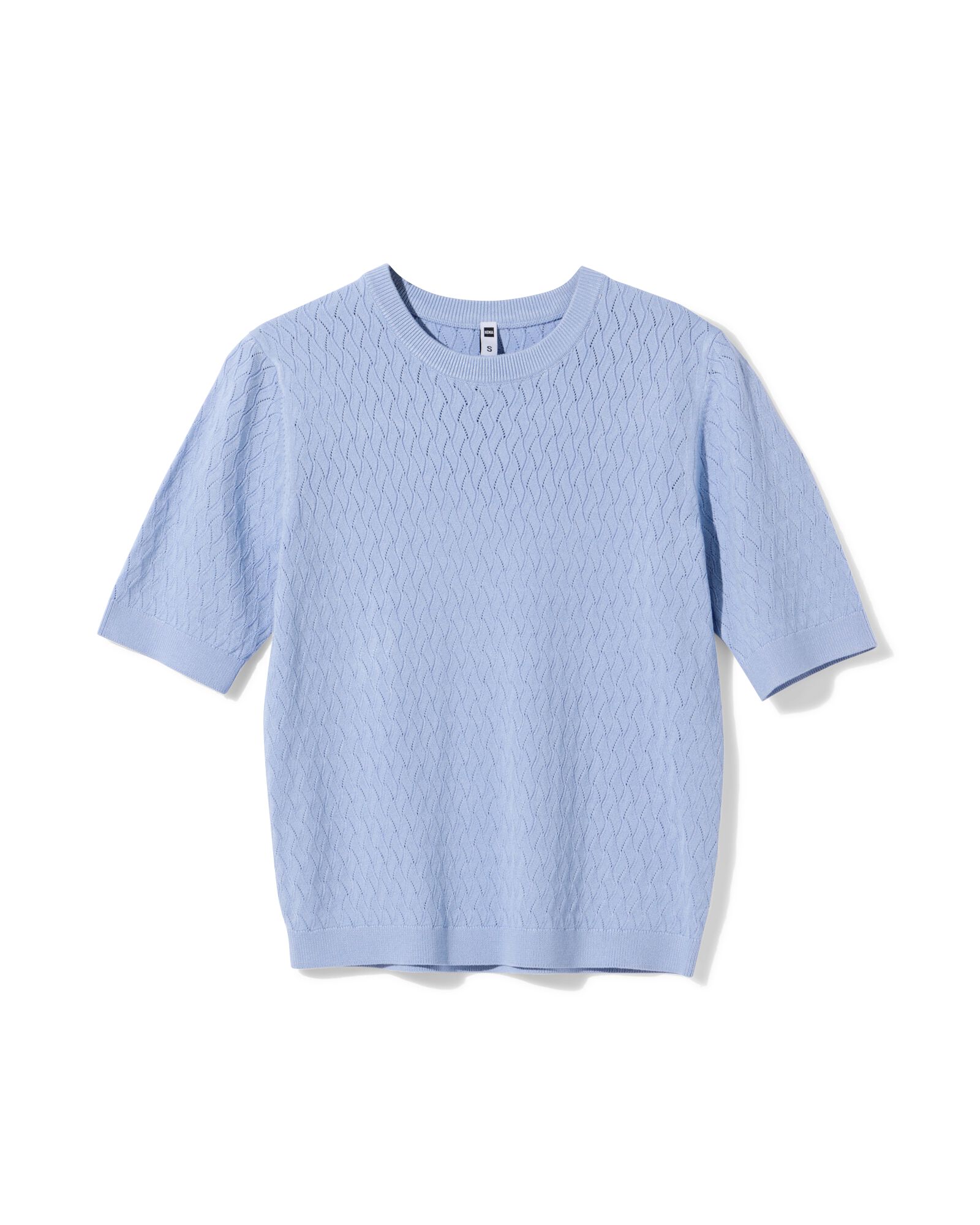 damestrui Fally fijngebreid lichtblauw - 36207870LIGHTBLUE - HEMA